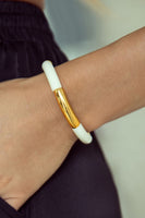 White and Gold Bracelet