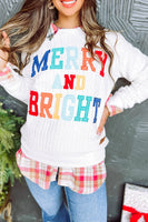 White Knit 'Merry and Bright' Sweater